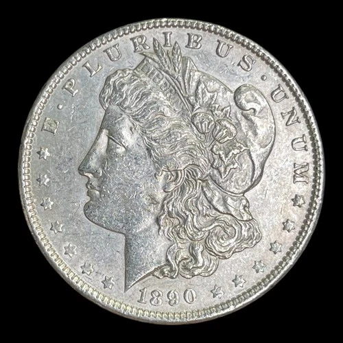 1890 Morgan Silver Dollar, AU+