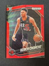 Ulrich Chomche 2024-25 Panini Prizm Black RC Red Wave #236
