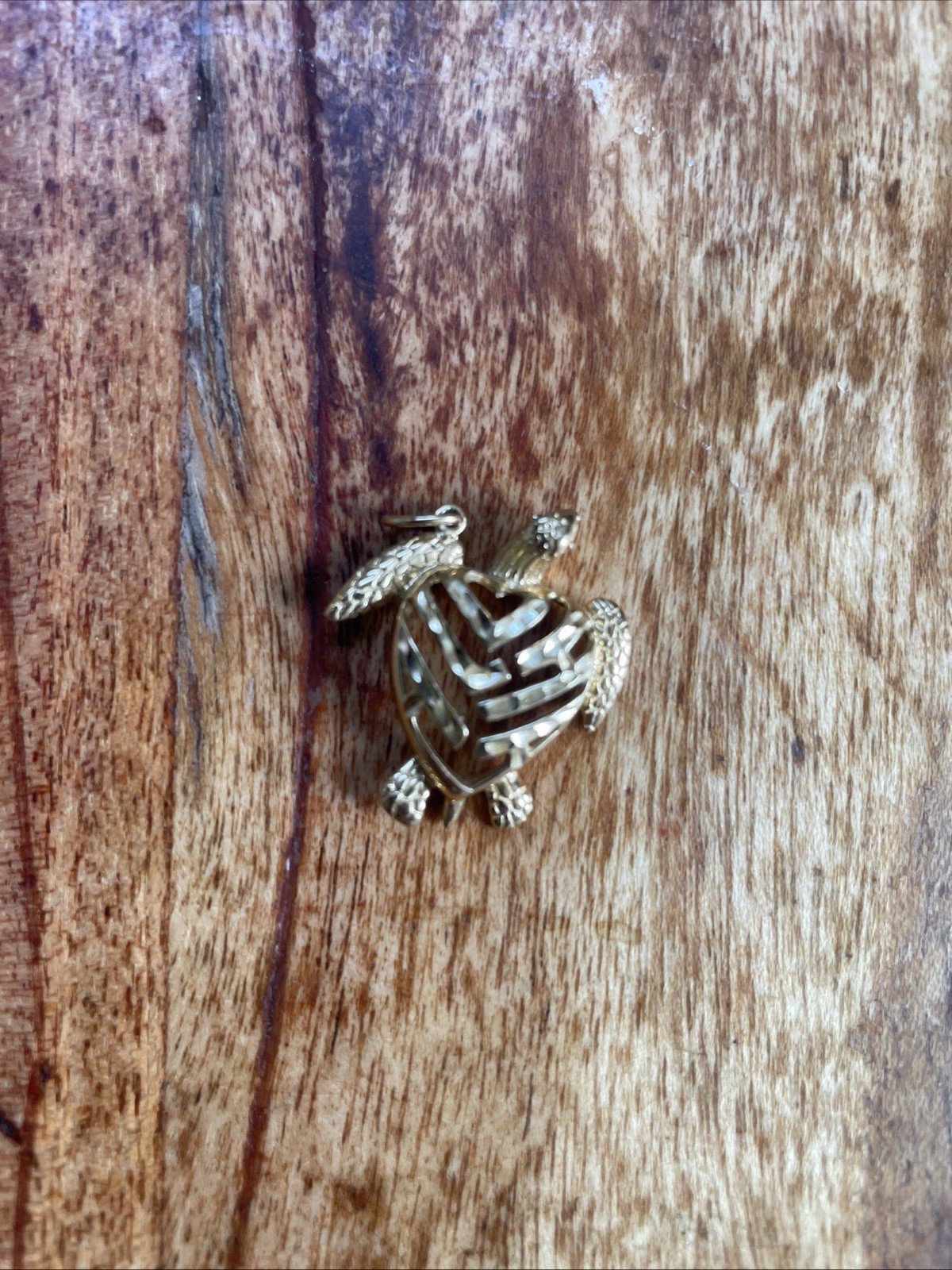 SOLID  14K SOLID YELLOW GOLD DIAMOND CUT HAWAIIAN… - image 1