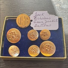 Vintage Waterbury Jack Nicklaus Blazer Buttons Set