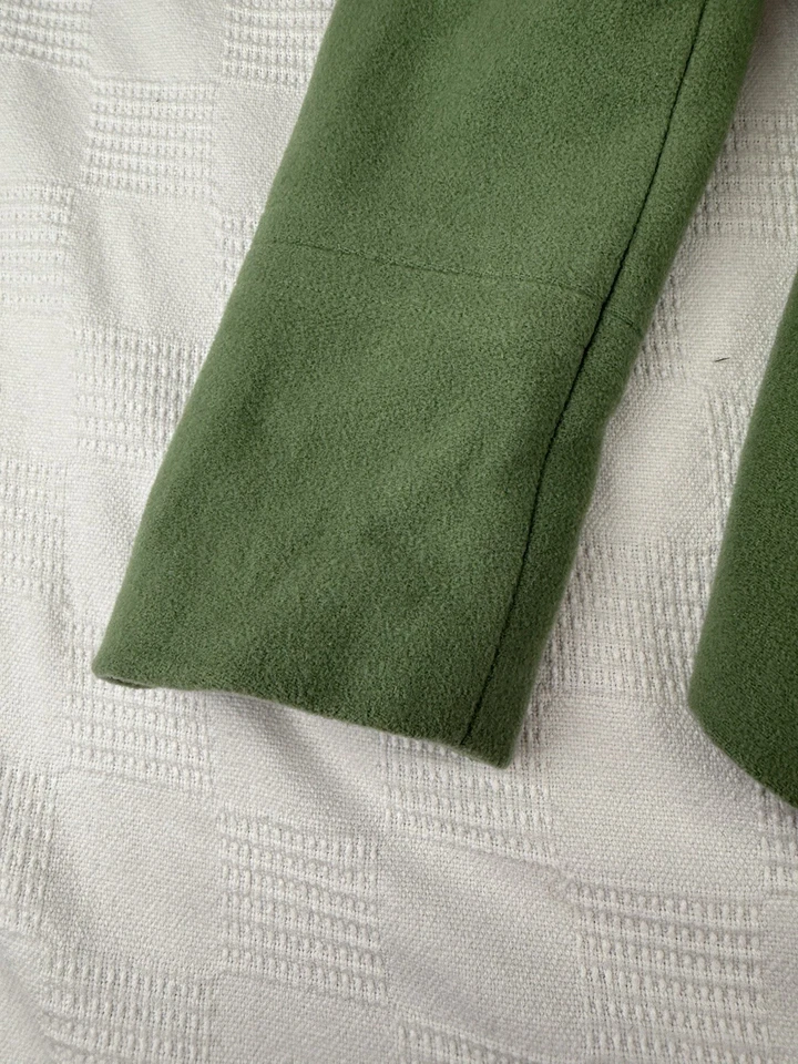 Abrigo Garnet Hill Signature Pea Chaquetón Chaqueta Doble Pecho Mujer 2 Verde Salvia Foto 4 de 4