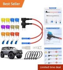 All-in-One Mini Fuse Tap Kit with 12 Fuses and Fuse Puller for Easy Installation