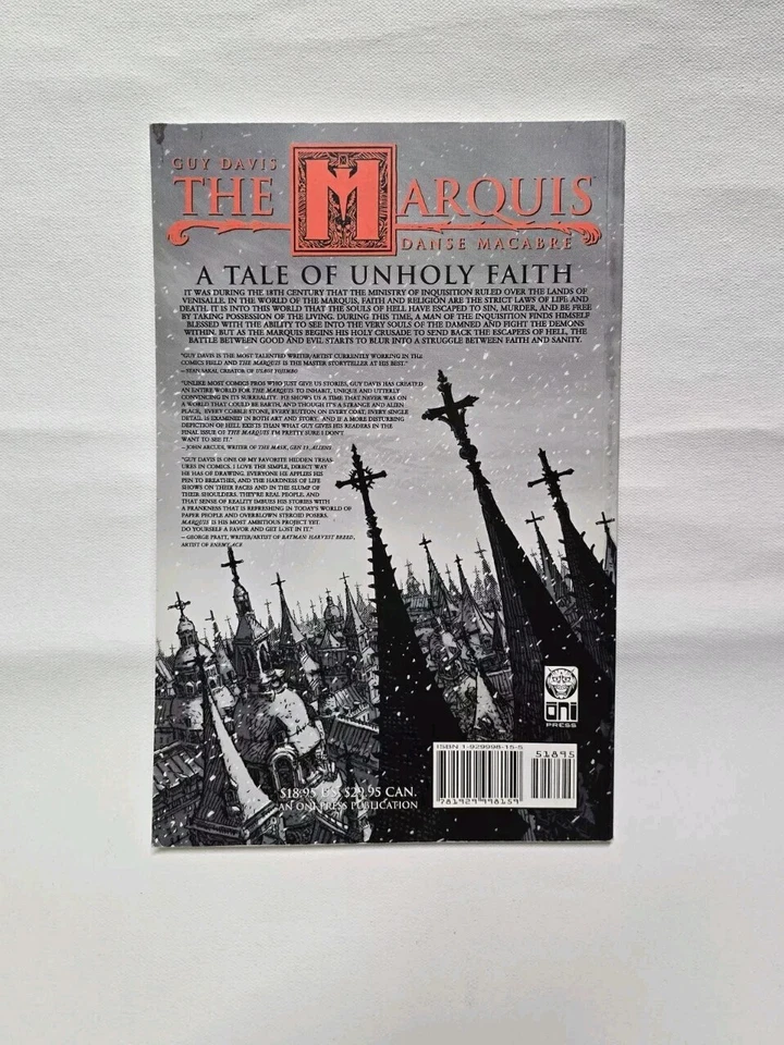 The Marquis Guy Davis Danse Macabre Libro de bolsillo ONI PRESS 2001 1ª EDICIÓN Foto 2 de 4