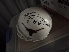 Earl Campbell & Ricky Williams Signed Texas Longhorns Mini Helmet JSA COA