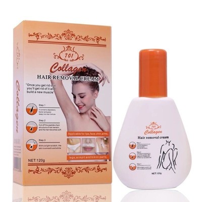 Collagen Hair Removal Cream 120g - Hair Removal Cream For Hands , Body Hair