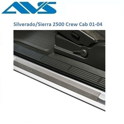 AVS Black Door Sill Protectors For Silverado/Sierra 2500 Crew Cab 0104
