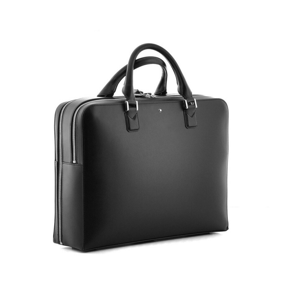 montblanc leather briefcase