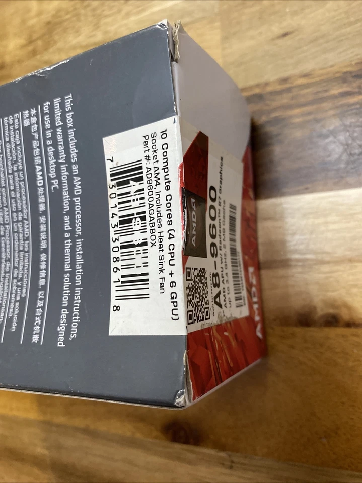 AMD AD9600AGABBOX 7th Generation A8-9600 Quad-Core Processor with Radeon H9 - Image 3 of 4