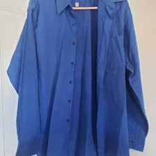 Van Hausen mens dress shirt button up shirt size 17.5 34/35