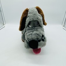 Vtg Animal Playthings Kennel Club Sad Basset Hound Dog Plush Stuffed Animal