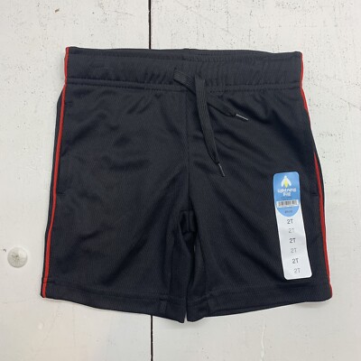 Lightning Bug Black Red Toddler Athletic shorts size 2T