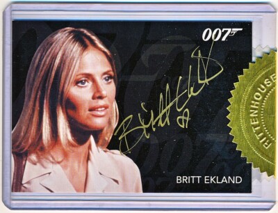 James Bond Archives Britt Ekland Gold Ink Incentive Autograph Auto #NNO - QTY