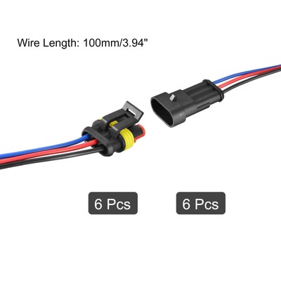 1/5/10/20/50 Ensembles Connecteur Étanche Universel 2 Broches pour Ventilateur de Voiture Automatique (Mâle/Femelle) 15300027 15300002 13 1/5/10/20/50 Ensembles Connecteur Étanche Universel 2 Broches pour Ventilateur de Voiture Automatique (Mâle/Femelle) 15300027 15300002 13