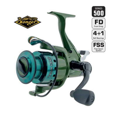 ANGELROLLE KONGER TEAM CARP, KARPFENROLLE, FEEDERROLLE, FREILAUFROLLE