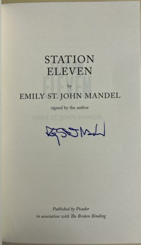 BROKEN BINDING: Station Eleven - Emily St. John Mandel, SIGNED ~ Prime TV Series - Picture 2 of 16