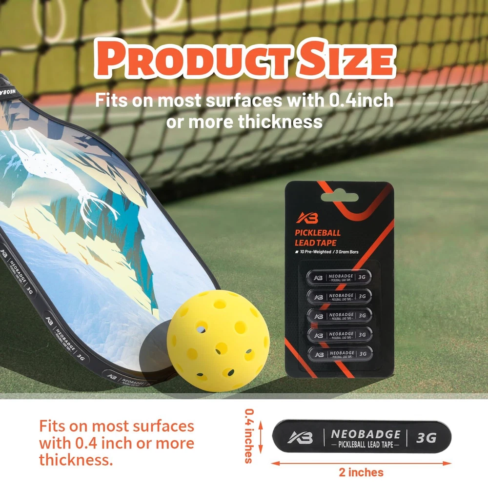 Pickleball Lead Tape - Super High Adhesive Lead Tape - Designed Specifically for