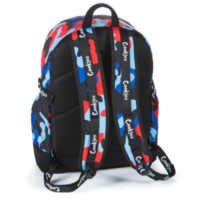 NWT Cookies SF Smell Proof Off The Grid Backpack Blue Camo 