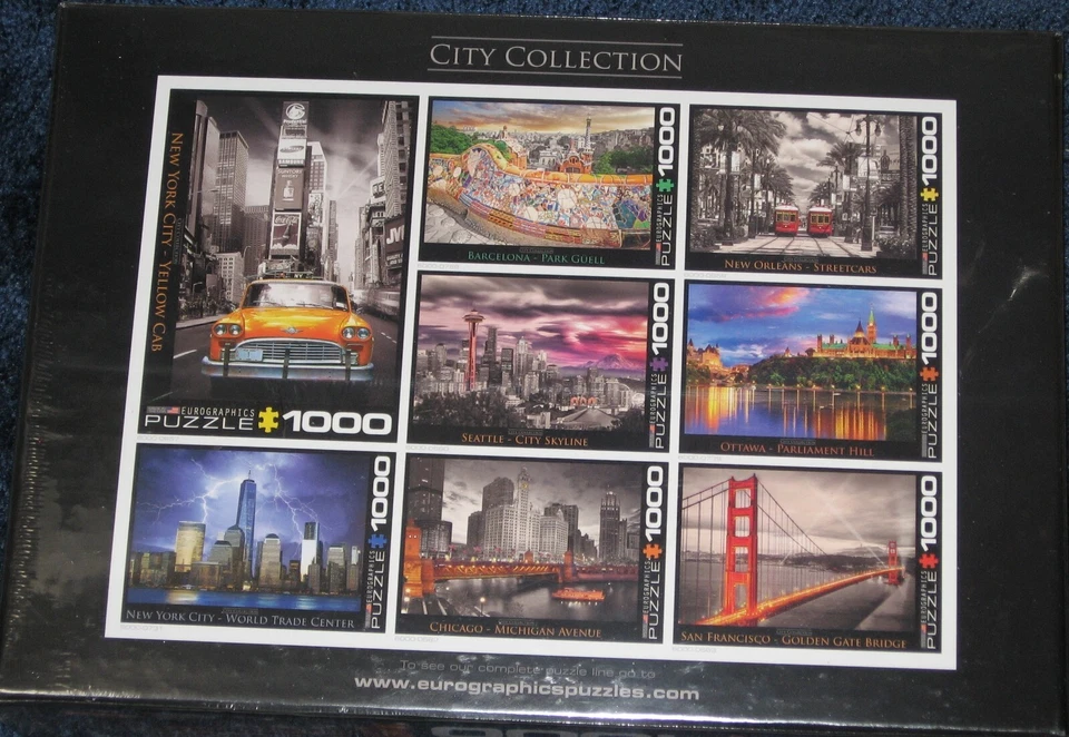 Chicago Michigan Avenue 1000 Piece Jigsaw Puzzle NEW Free Ship! Wrigley Building - Image 2 of 4