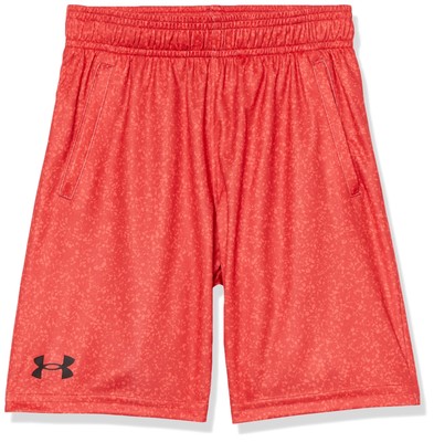 Under Armour Boys' Renegade 3.0 Printed Shorts, Red (600)/Black, Youth X-Small