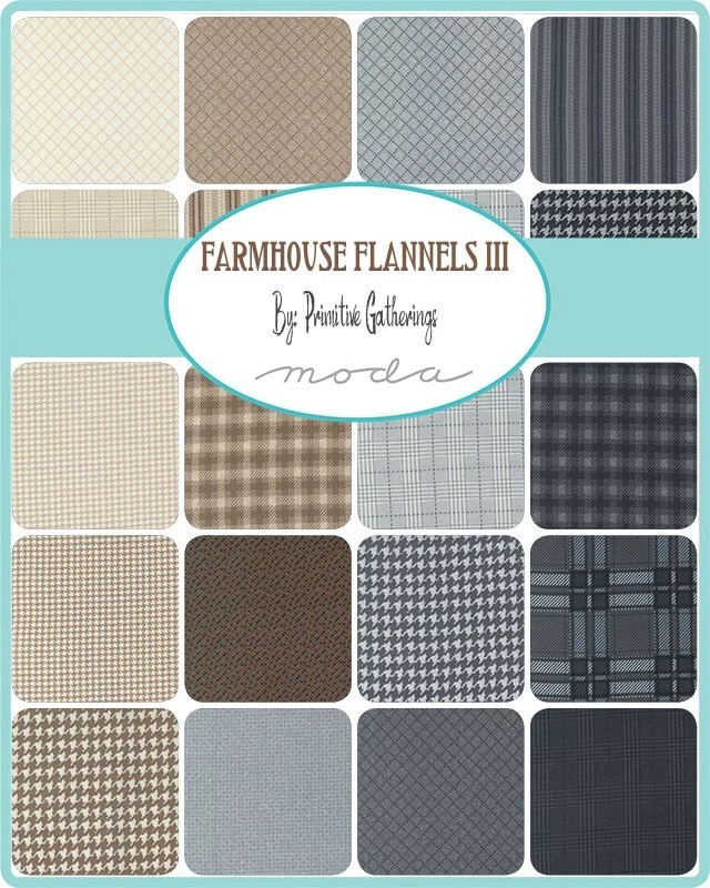 MODA - Farmhouse Flannels 111- Layer Cake - 42 pieces measuring 10" squares - Image 2 of 2