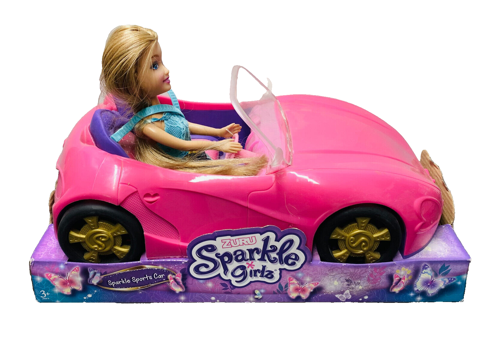 Zuru Sparkle Girlz Car And Doll - Sparkle Sports Car - 3+ Years - Kids Toy