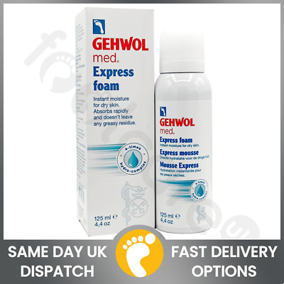 Gehwol Express Foam 125ml - Deep Soothing Hydration Foot Care for Sensitive Skin