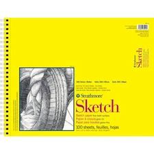 Strathmore 300 Series Sketch Pad 14x17 Inch 100 Sheets for Drawing and Illust...