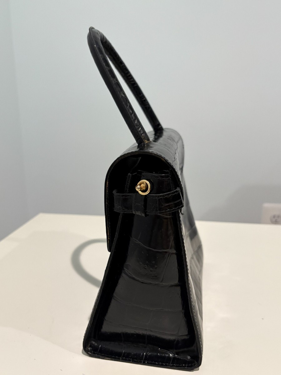 GIANFRANCO FERRE ショルダーバッグ 黒 クロコダイル風 Crocodile handbag Gianfranco Ferré Black in Crocodile - 37707490
