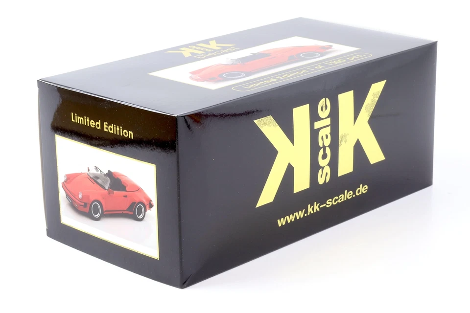 1:18 KK-Scale Porsche 911 Speedster 1989 Rosso - Immagine 4 di 4