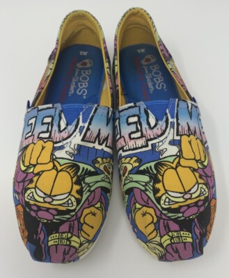 Bobs Sketchers Garfield FEED ME Slip On Shoes Women s Size 5 Memory Foam