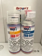 Ford YZ Oxford White Automotive Urethane Spray Paint And 2k Clear Coat Spray