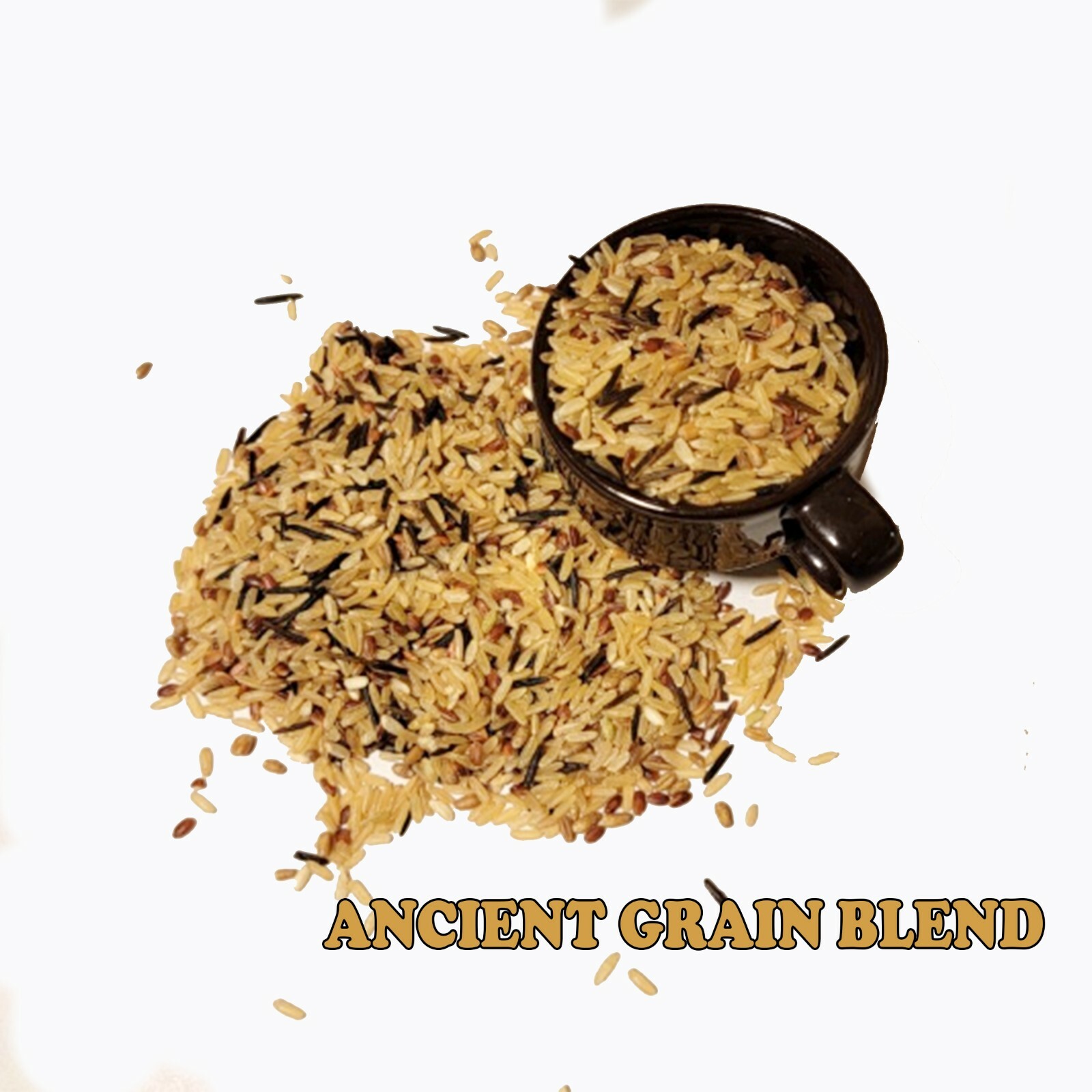 5 LB Grown Organic ANCIENT GRAIN BLEND Wild rice,Red, Brown RICE  Bulk