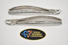 2 PC Set of P. BANDIT #89 #90 Dental Oral Surgical Extracting Forceps  German SS