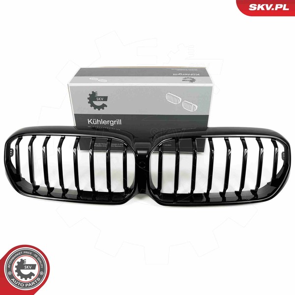 Esen SKV KüHlergrill KüHlergitter Schwarz GläNzend FüR BMW 5Er Touring G31 G30-image