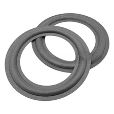 2Pcs 6.5" Inch Speaker Foam Edge Woofer Folding Ring Surround Circle Replacement