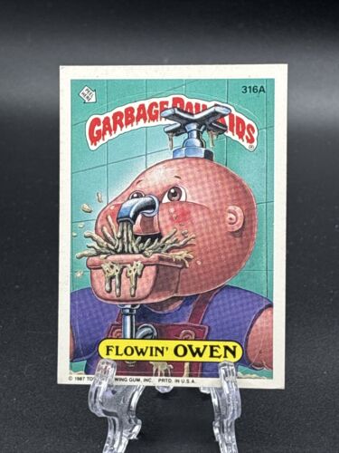 1987 Topps Garbage Pail Kid Flowin' Owen R26418 - Zdjęcie 1 z 2
