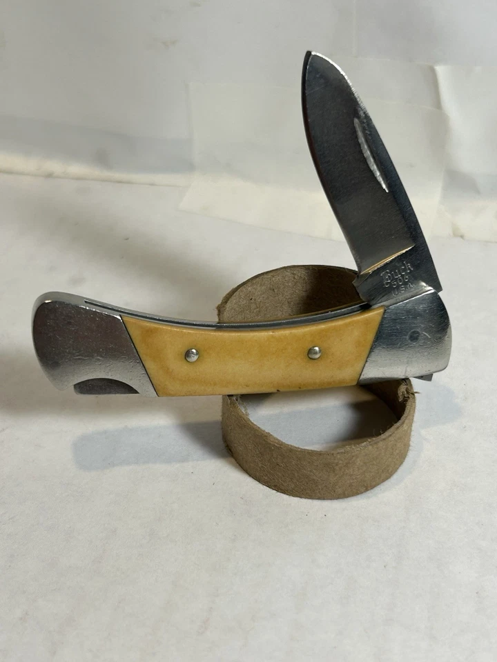 Buck 506 США Белая Ночь Скрипт Buck Pre 1986 Ручка Micarta - Изображение 2 из 4