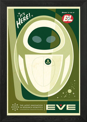 Retro Eve Is Here Gerahmtes Wandbild Poster Leinwanddruck Bild