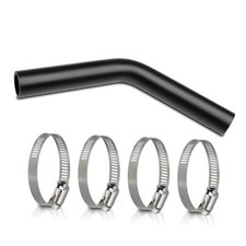 Gasoline Fuel Filler Neck Hose with 4 Hose Clamps,1 1/2 inches Inside