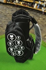 LAB Golf Black Tour Staff Golf Bag NEW! RARE! 6-Way Top  #206160