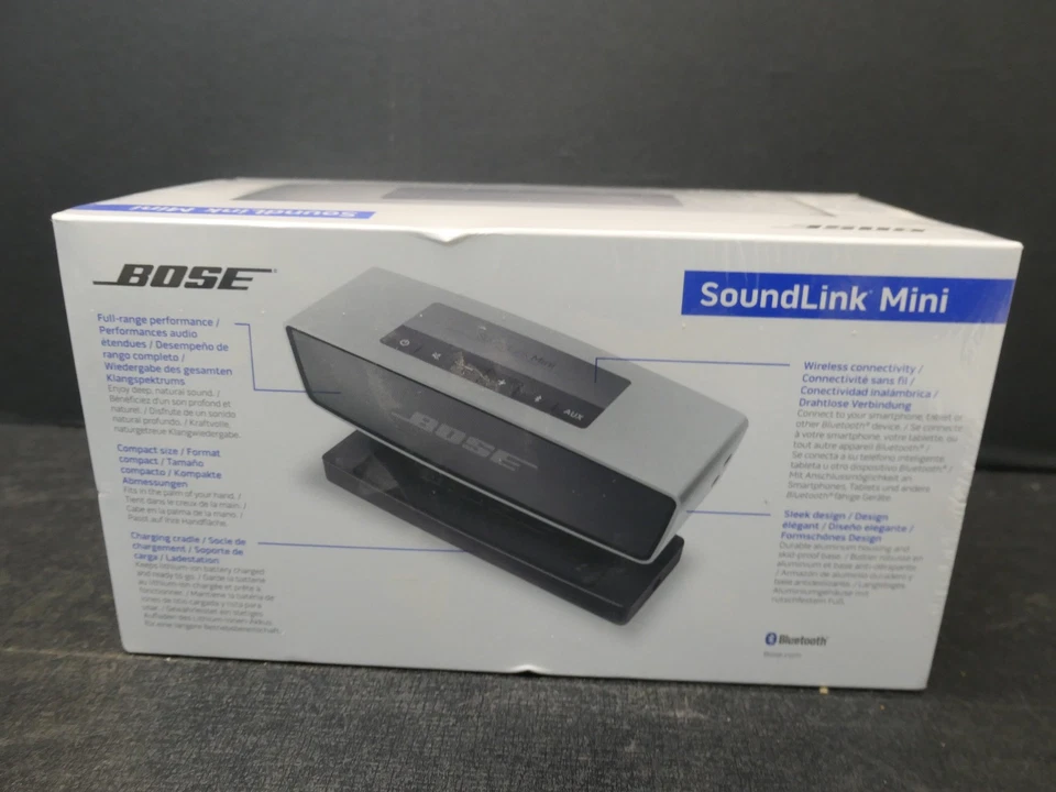 Bose SoundLink Mini Portable Speaker Silver NEW FACTORY SEALED - Image 4 of 4