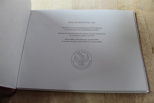 SWITZERLAND PTT PACK 1961 B308-312 BLOCKS OF 4 MINT/ USED CAT 31.60 JUVENTUTE - Picture 2 of 8