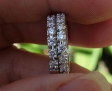 .70ct Sparkle natural diamond hoop earrings 14k white gold