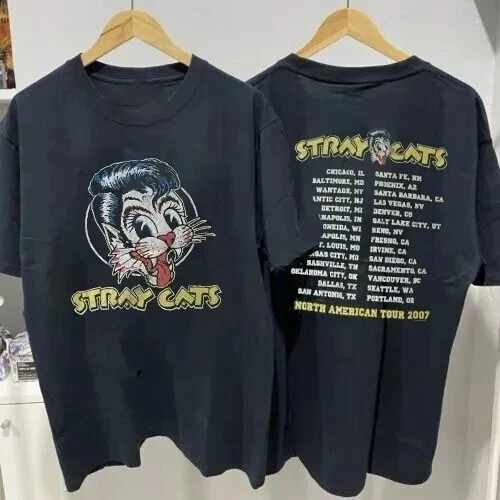 Stray Cats Shirt In Men's T-Shirts for sale | eBay