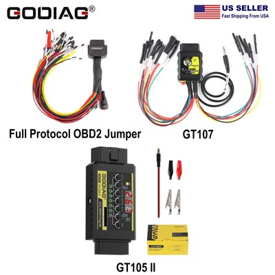 GODIAG GT107+GT105II DSG Gearbox Data Adapter Breakout Box & Universal Jumper