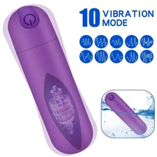 Women Mini Powerful Bullet Shape 10 Speed Personal Vibrating Neck Body Massage