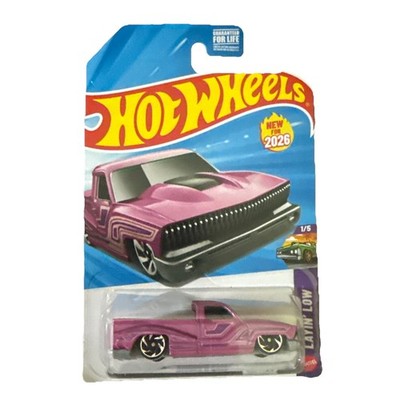 Hot Wheels 2026 Pink & Black Bounce'N Bass 17/250 Layin' Low 1/5 G Case