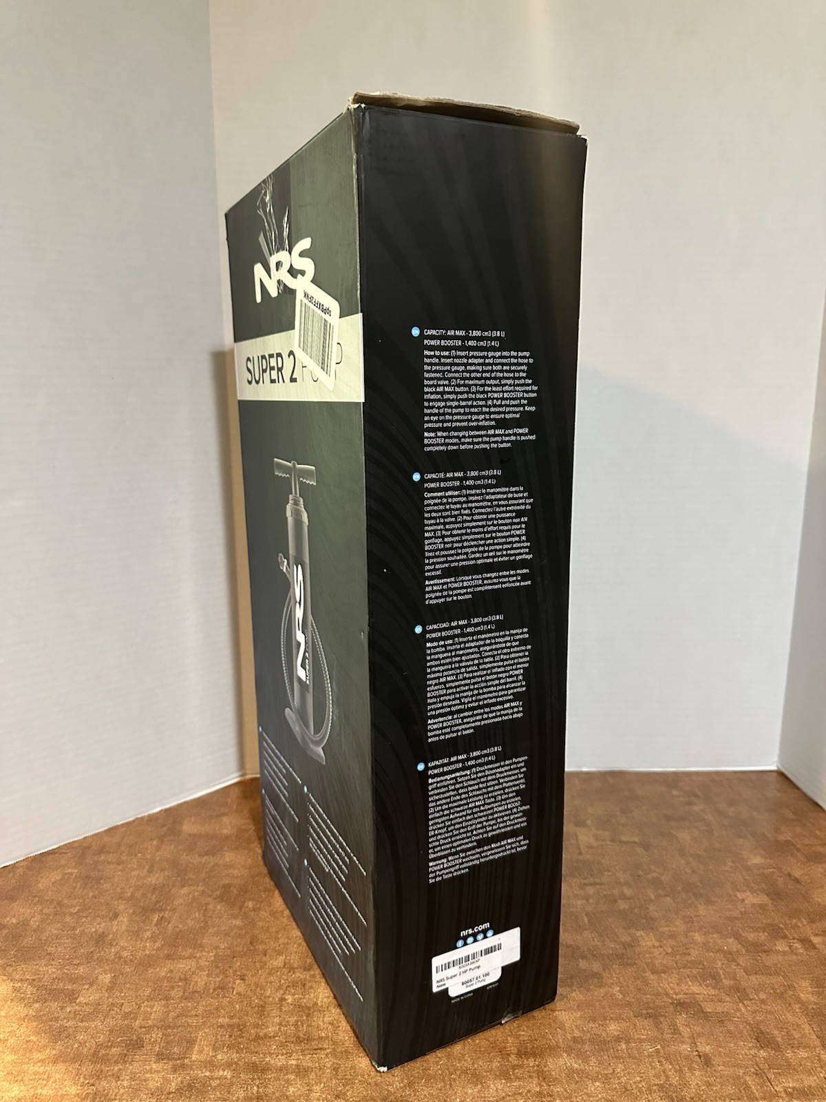 NRS Super 2 Pump Paddling Rafting Water Sports Pump - 25psi -Original Box