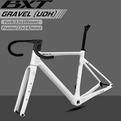 BXT UDH Gravel Fahrradrahmen T1000 Carbon Disc Brake 700*45C Road Bike Frameset
