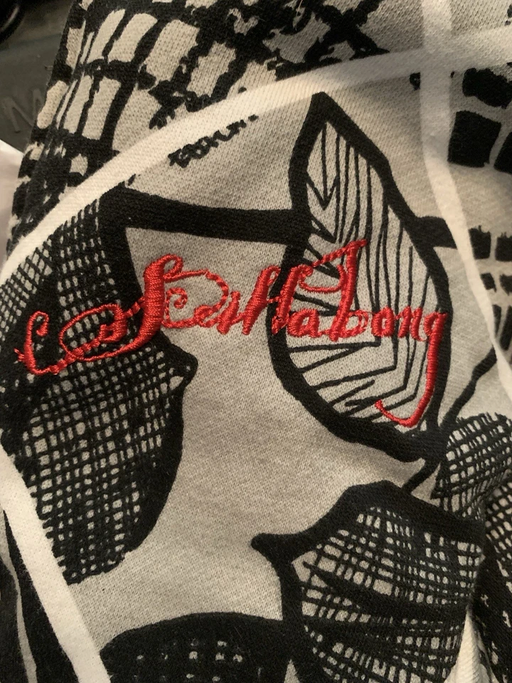 Moletom com capuz feminino vintage Y2K Billabong lã tamanho G retrô Sherpa lã anos 90 - Imagem 2 de 4